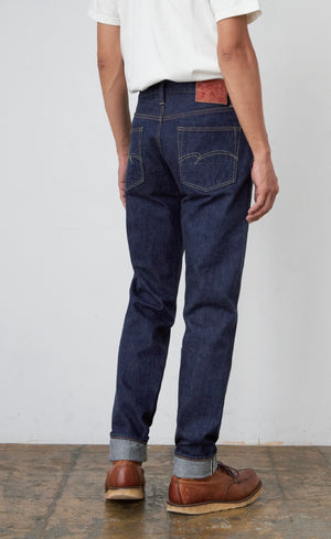 Jean fuselé à lisière décontractée indigo naturel 15 oz SD-808