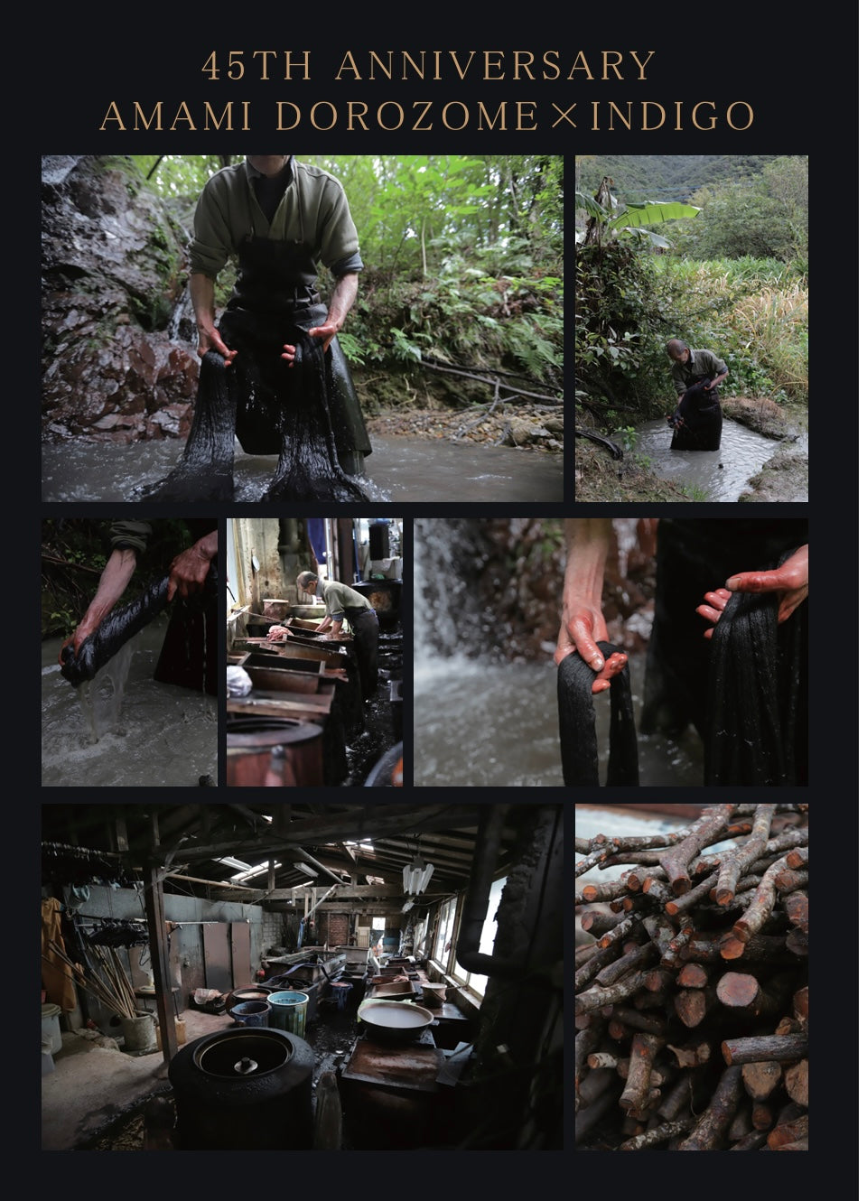 STUDIO D'ARTISAN - 45th Anniversary 18oz Amami Dorozome Mud-Dyed Indigo Type II Selvedge Denim Jacket SP-121 - Tempo