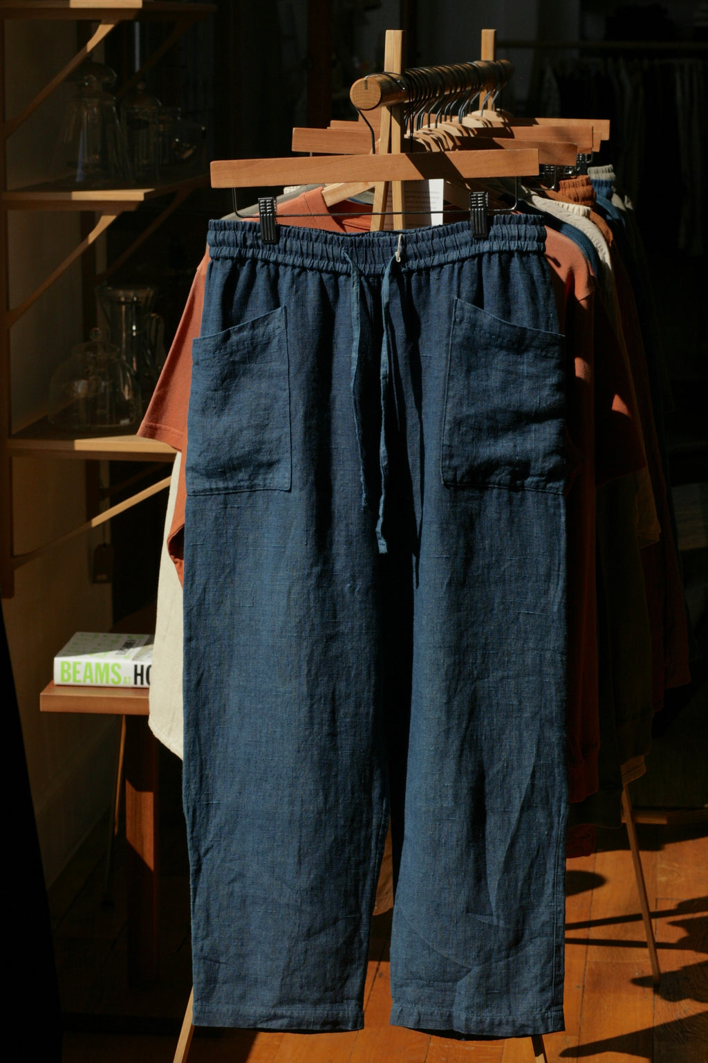 LICHEN GOODS - Hemp Easy Trousers | Organic Indigo Hand-dyed - Tempo