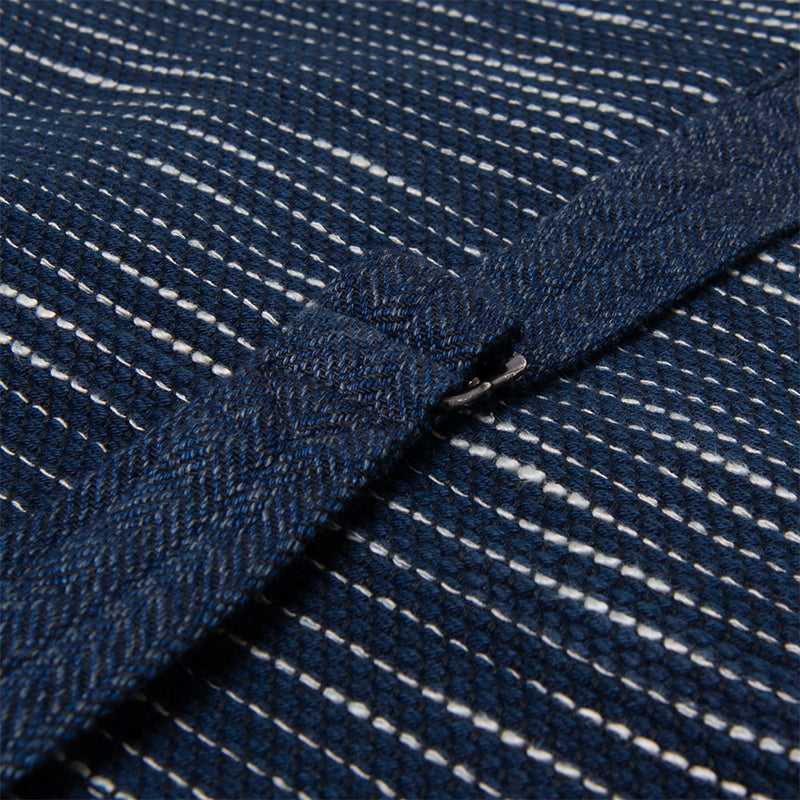 STUDIO D'ARTISAN - 13oz RAIN Kasuri Sashiko Beach Vest - Tempo