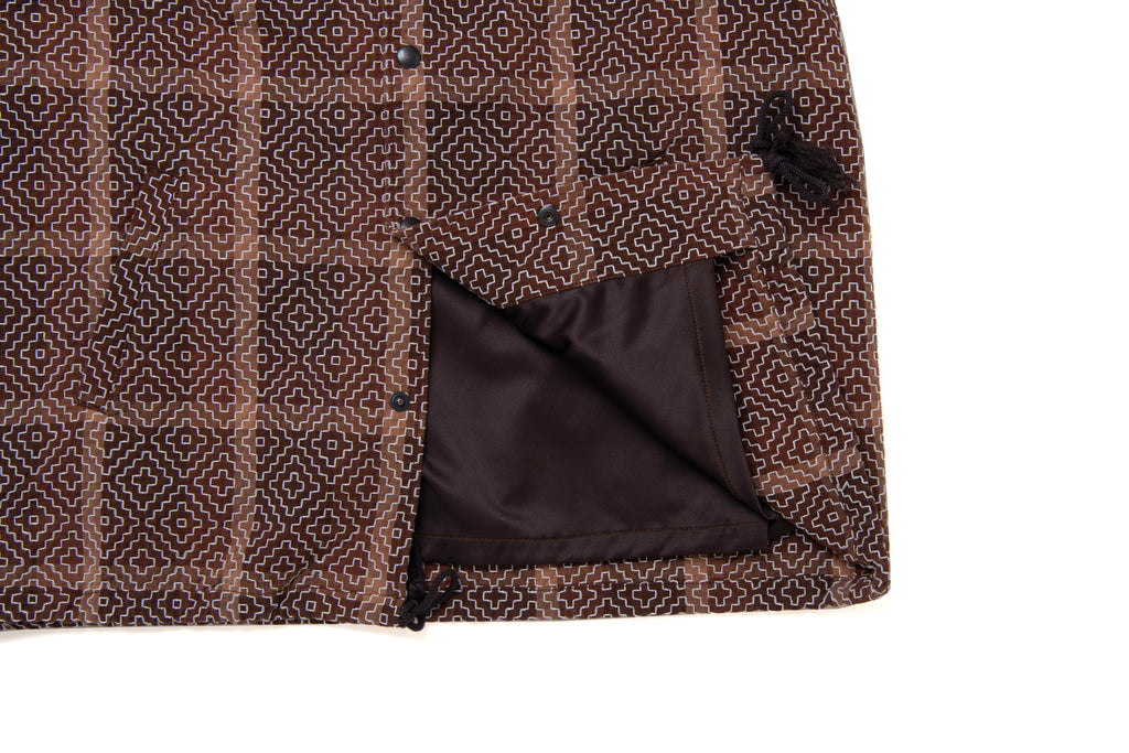 STUDIO D'ARTISAN - Pre-Order: Kakishibu Noragi Sashiko Coach Jacket - Tempo