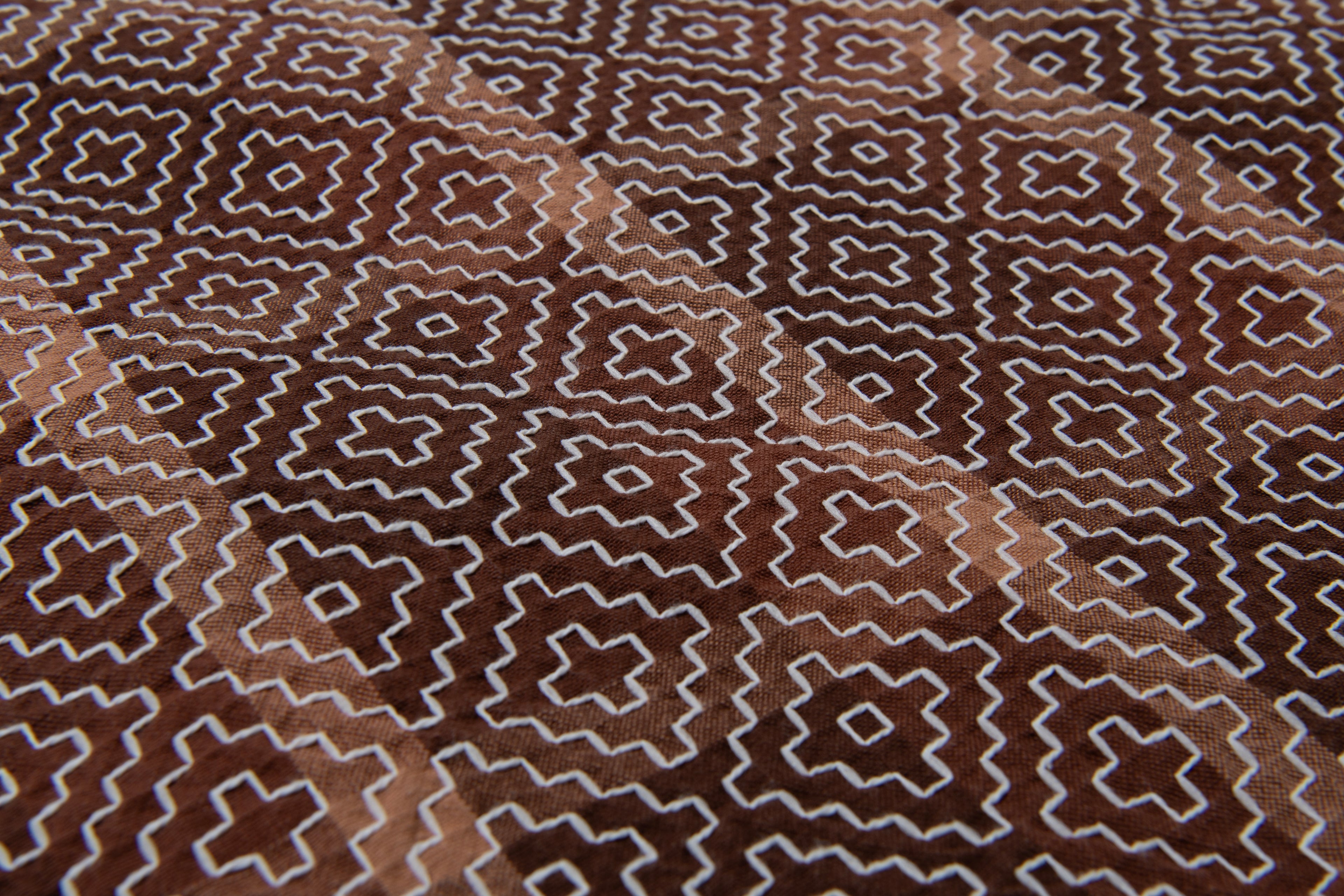 STUDIO D'ARTISAN - Pre-Order: Kakishibu Noragi Sashiko Coach Jacket - Tempo