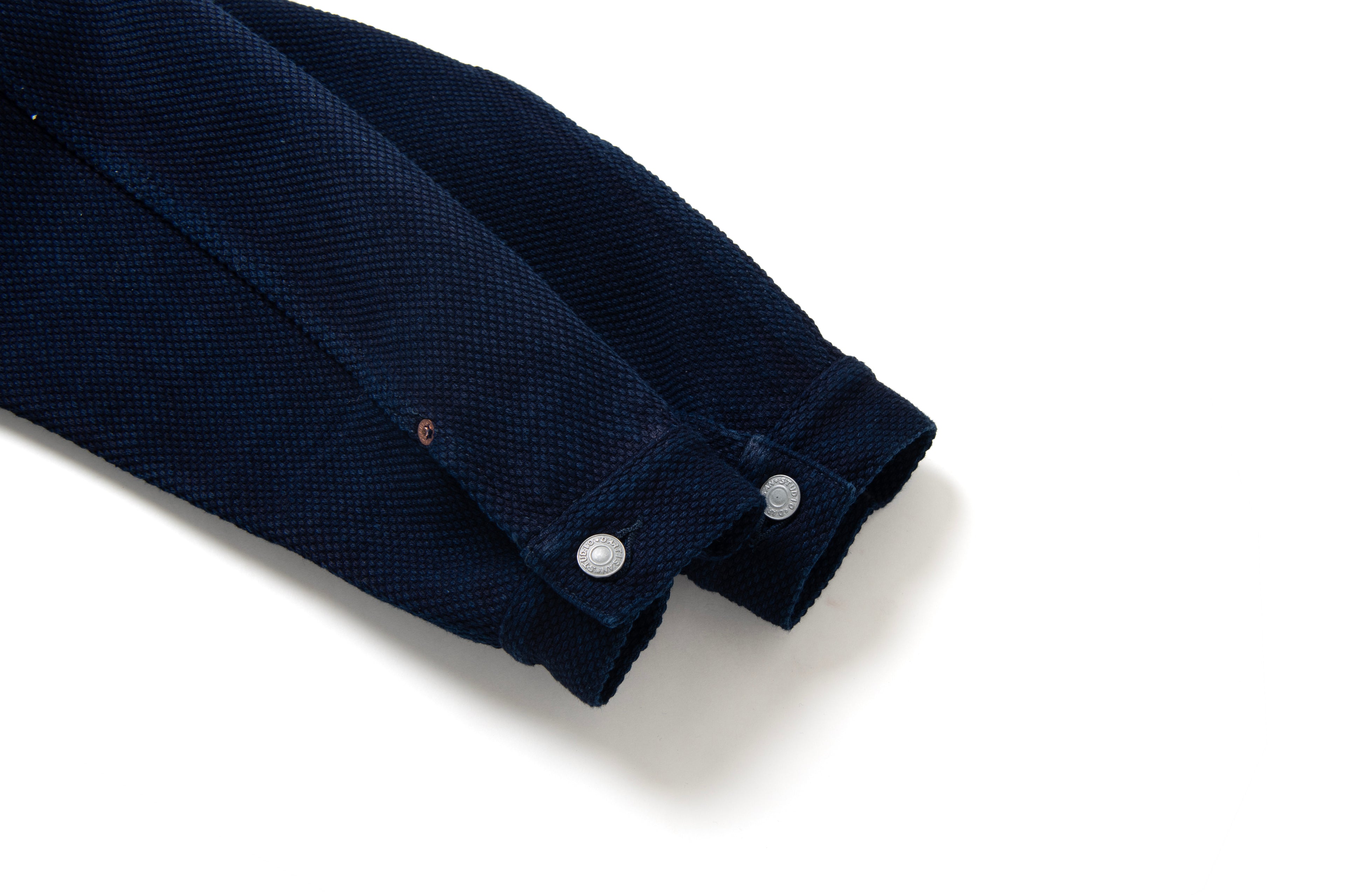 STUDIO D'ARTISAN - Pre-Order: Deep Indigo Kase Dye Sashiko 14oz. Type II Denim Jacket - Tempo