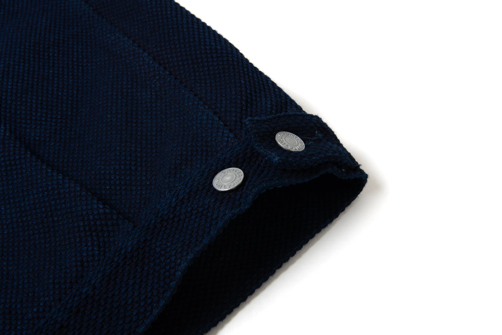 STUDIO D'ARTISAN - Pre-Order: Deep Indigo Kase Dye Sashiko 14oz. Type II Denim Jacket - Tempo