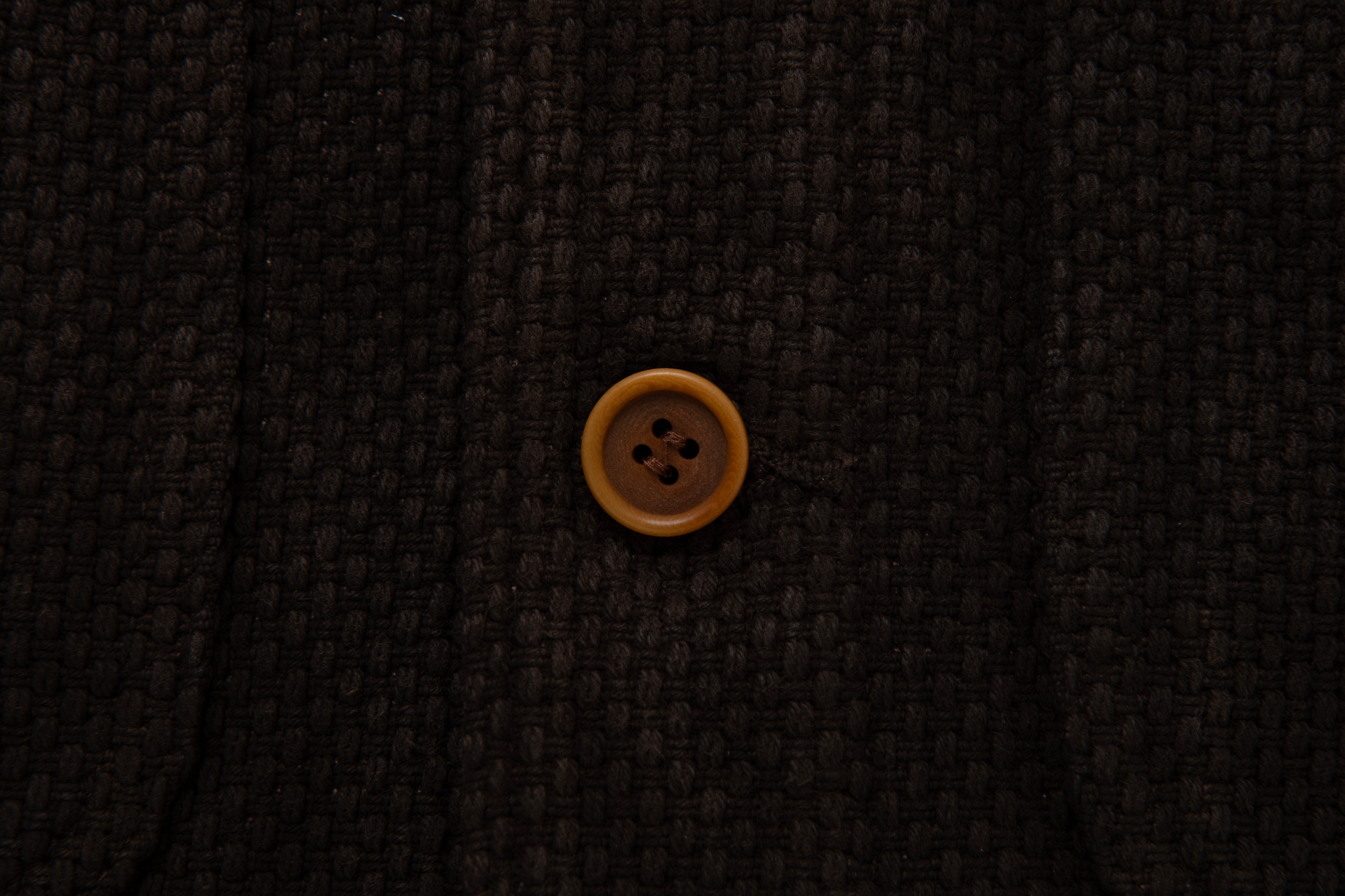 STUDIO D'ARTISAN - Amami Dorozome Mud Dyed 13oz. Sashiko Vest - Dark Brown - Tempo