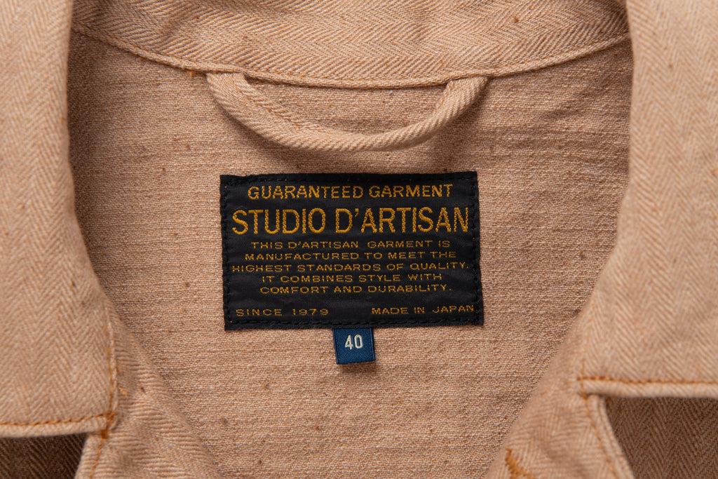 STUDIO D'ARTISAN - Organic Fox Cotton 11oz. Mil Coverall - Tempo