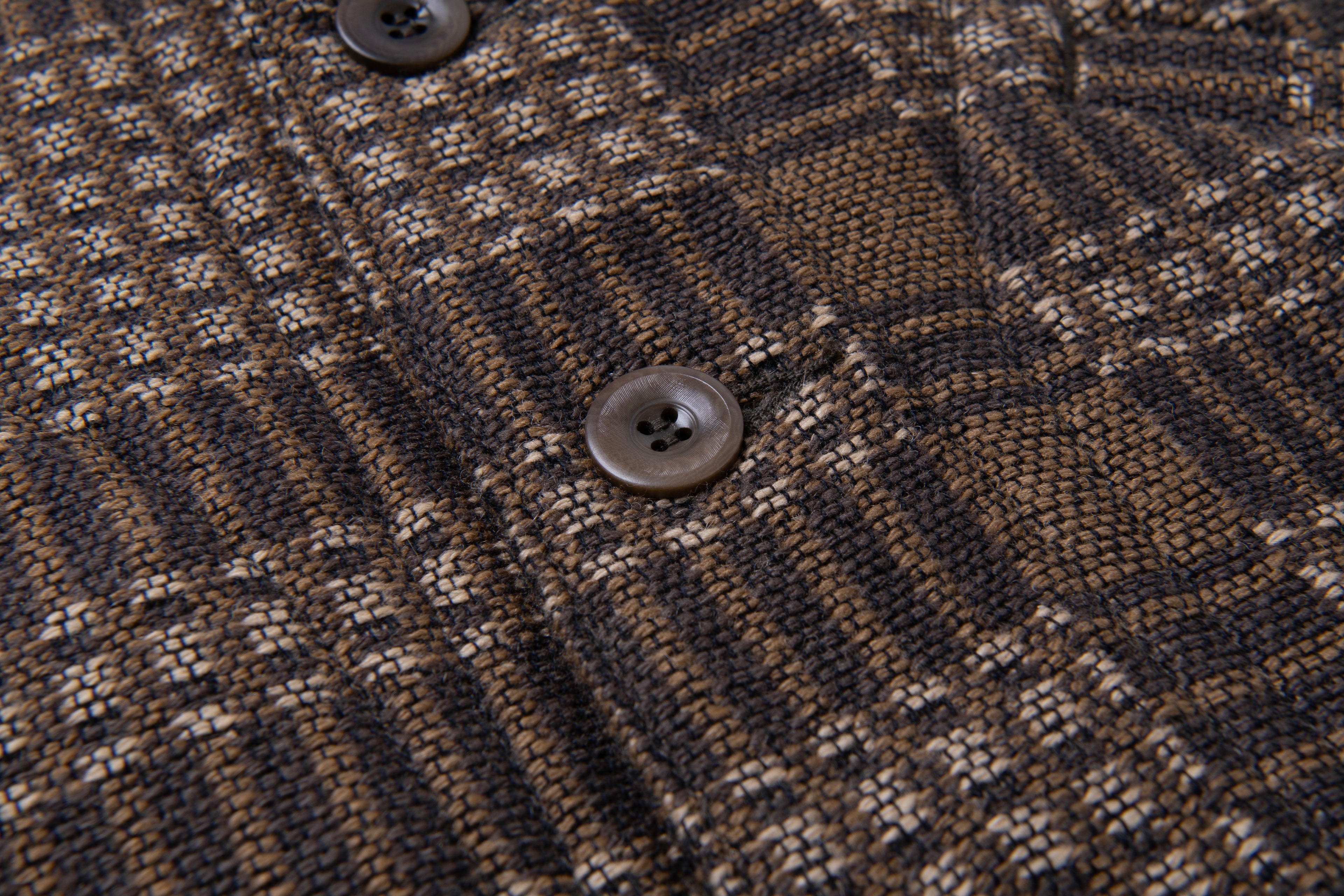 STUDIO D'ARTISAN - PRE-ORDER - OLD BLANKET JACKET IN BROWN No. 4651 - Tempo