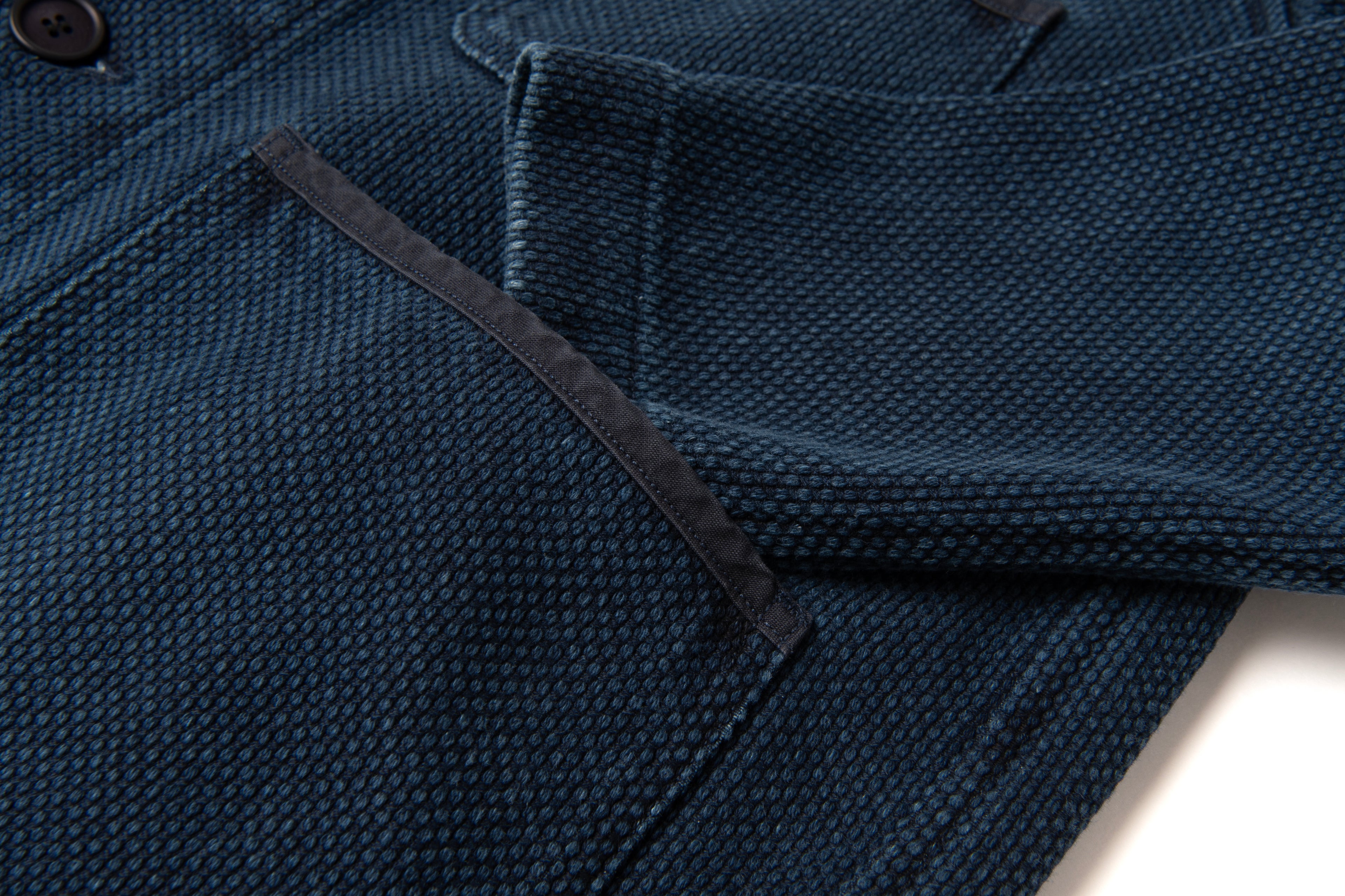 STUDIO D'ARTISAN - PRE-ORDER - SUMI-VAIL 13OZ SASHIKO JACKET No.4653 - Tempo