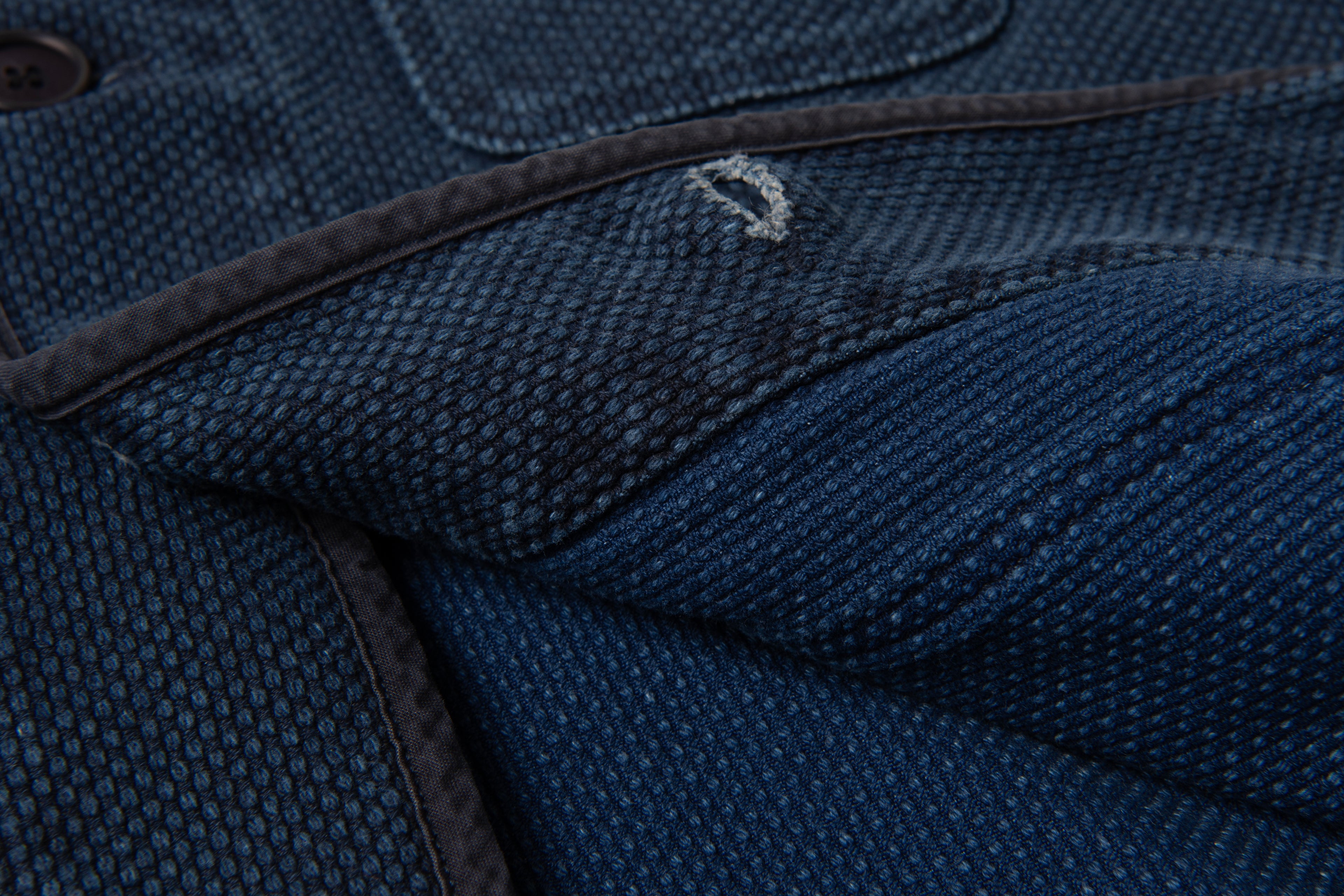 STUDIO D'ARTISAN - PRE-ORDER - SUMI-VAIL 13OZ SASHIKO JACKET No.4653 - Tempo