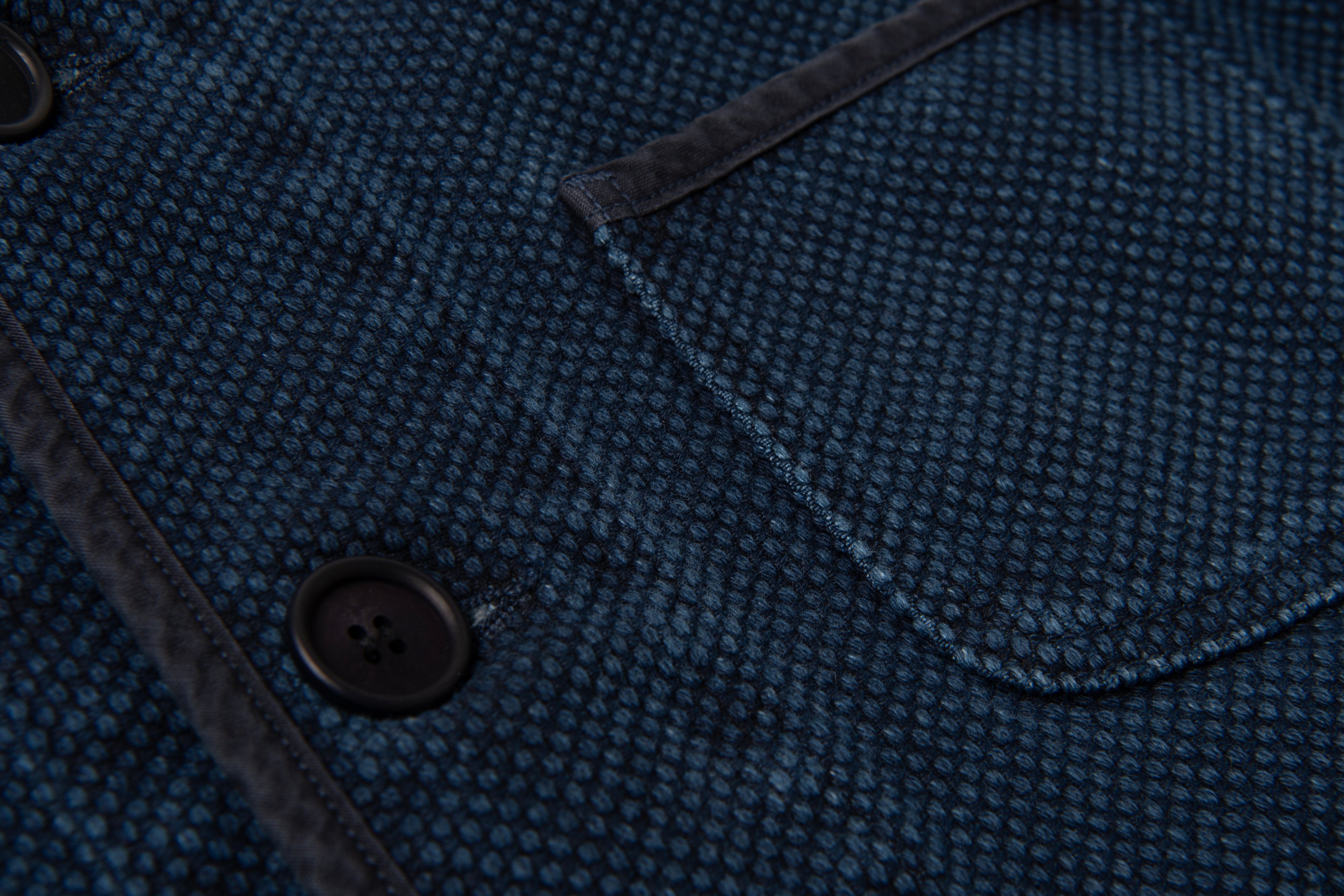 STUDIO D'ARTISAN - PRE-ORDER - SUMI-VAIL 13OZ SASHIKO JACKET No.4653 - Tempo