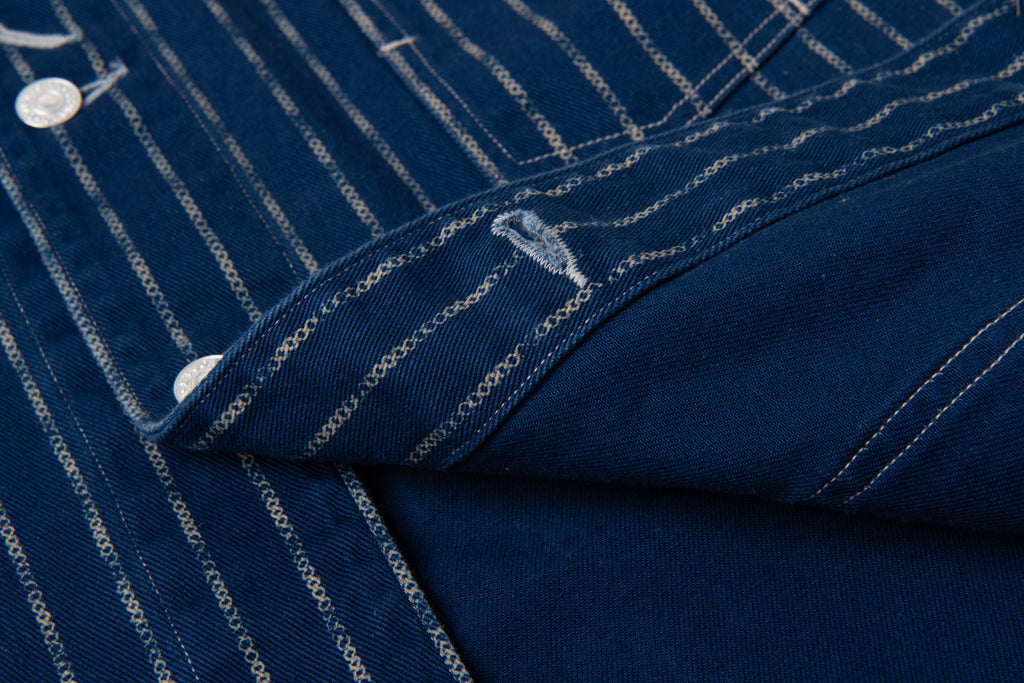STUDIO D'ARTISAN - PRE-ORDER - INDIGO RING WABASH RAILROAD JACKET - Tempo