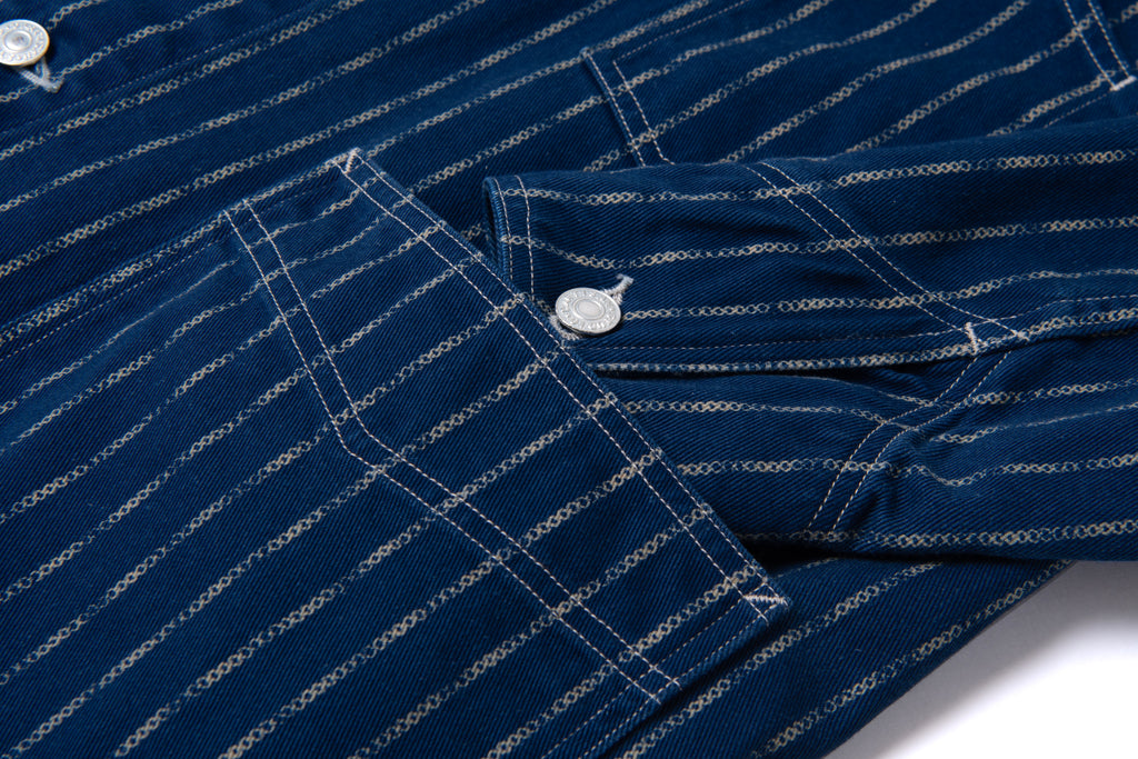 STUDIO D'ARTISAN - PRE-ORDER - INDIGO RING WABASH RAILROAD JACKET - Tempo