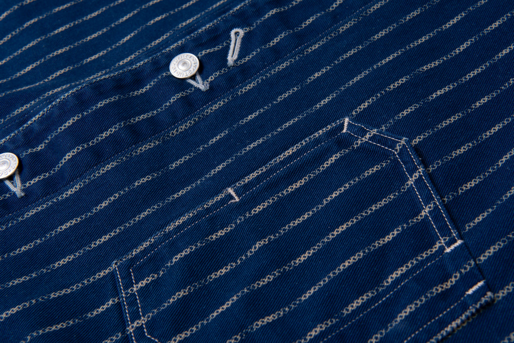STUDIO D'ARTISAN - PRE-ORDER - INDIGO RING WABASH RAILROAD JACKET - Tempo