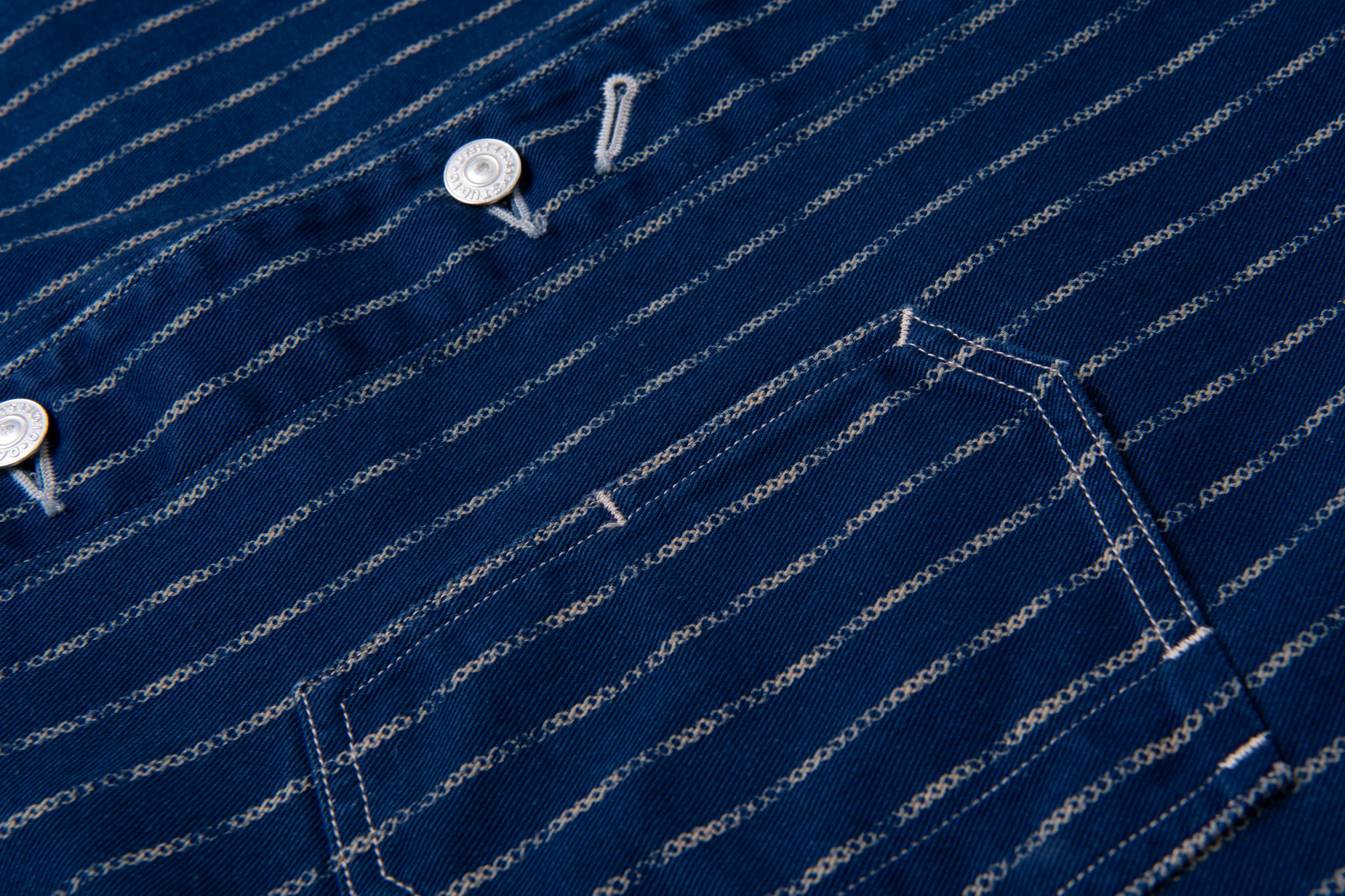 STUDIO D'ARTISAN - PRE-ORDER - INDIGO RING WABASH RAILROAD JACKET - Tempo
