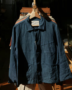 Organic Indigo Hand-Dyed Hemp Work Jacket