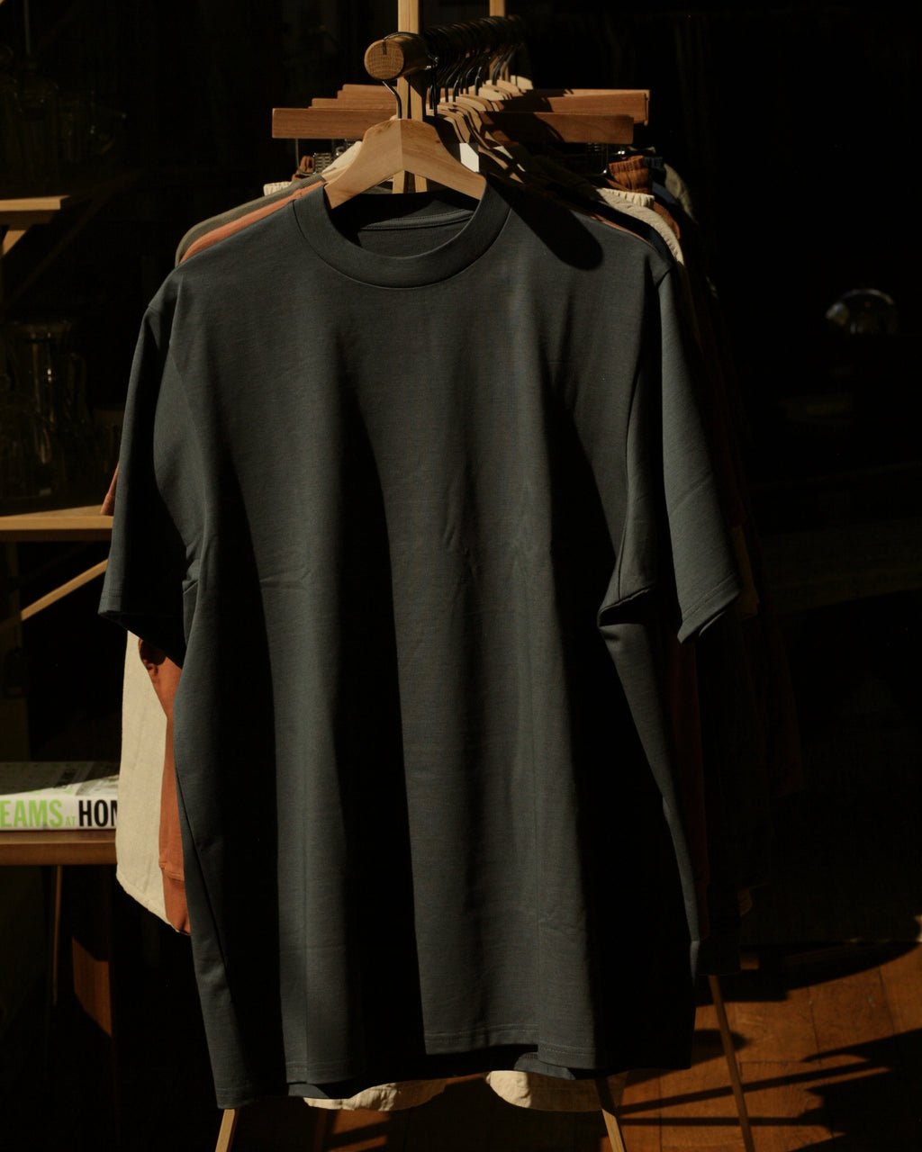 POSTALCO - Crew Neck T Organic Twin Jersey | Black - Tempo