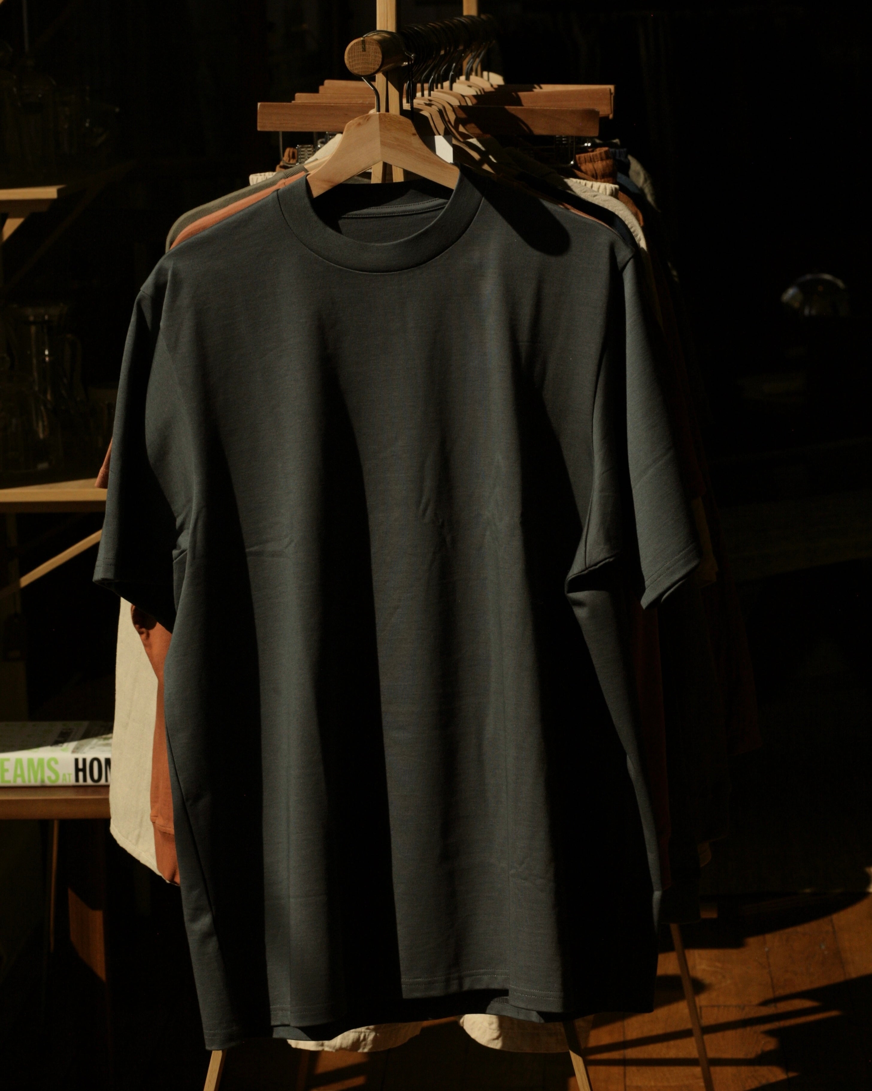 POSTALCO - Crew Neck T Organic Twin Jersey | Black - Tempo