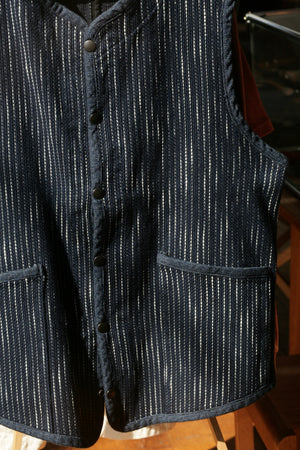 13oz RAIN Kasuri Sashiko Strandweste 