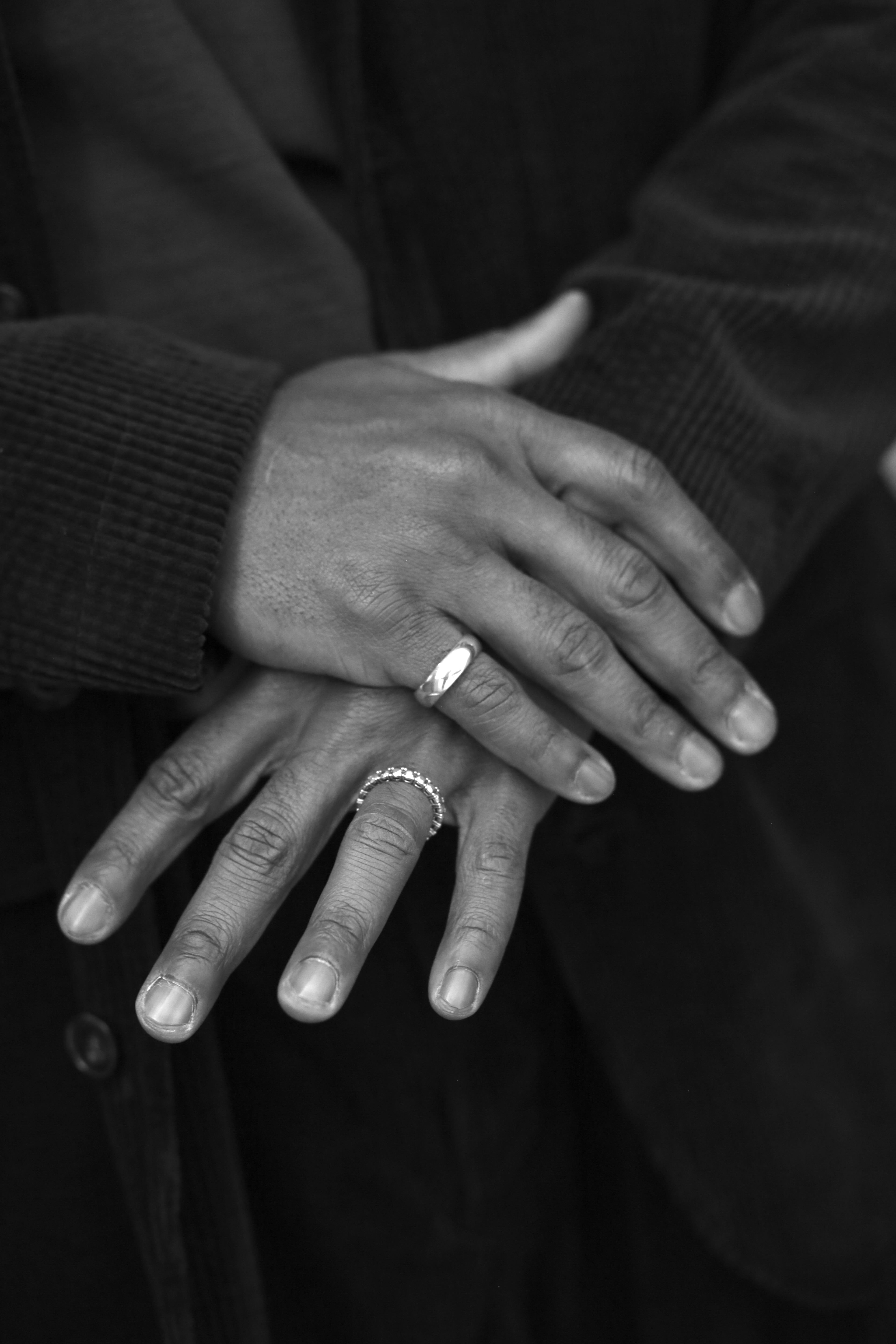 COLDFRAME - Handcrafted 925 Silver Diamond Tennis Ring - Tempo