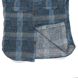 Pre-Order: Noragi Kasuri Indigo Patchwork Shirt