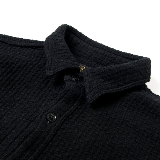 Kyoto Montsuki Kurozome Sashiko Shirt - OW