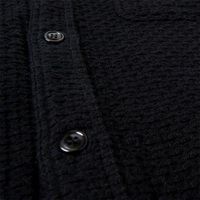 Kyoto Montsuki Kurozome Sashiko Shirt - OW - Tempo