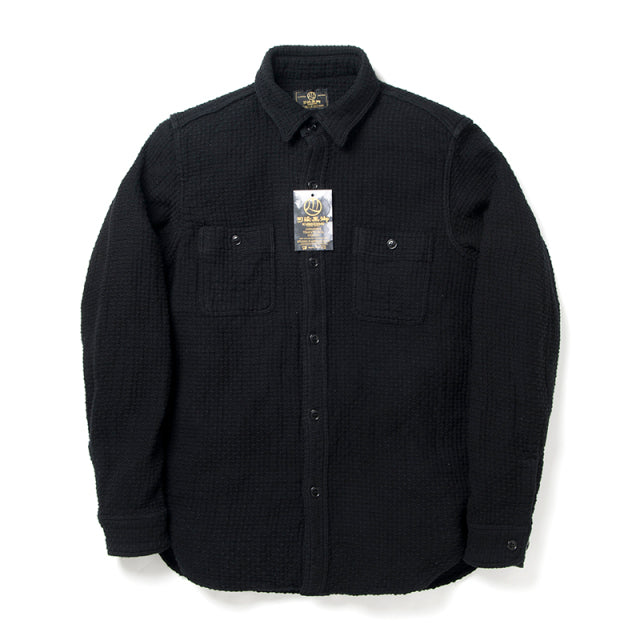 Kyoto Montsuki Kurozome Sashiko Shirt - OW - Tempo