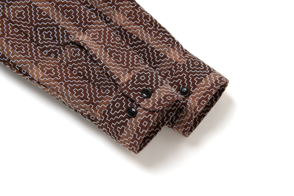 STUDIO D'ARTISAN - Pre-Order: Kakishibu Noragi Sashiko Shirt - Tempo