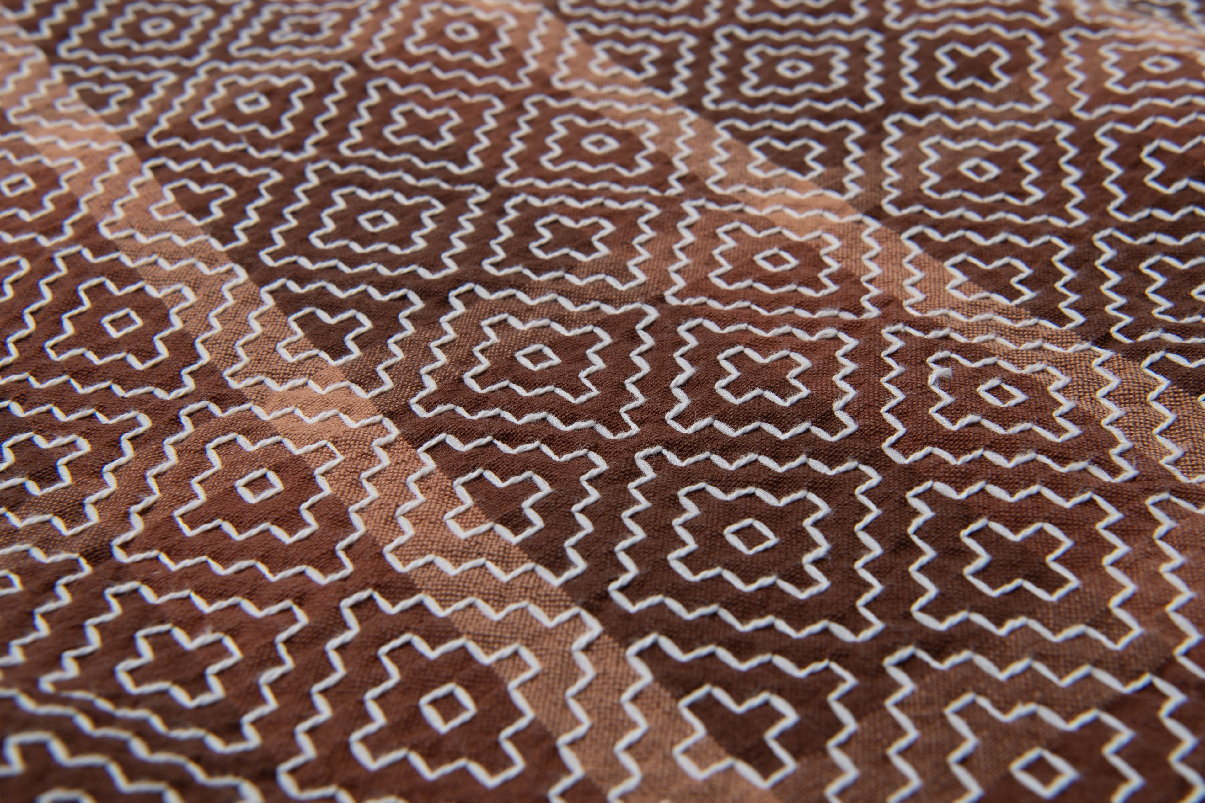 STUDIO D'ARTISAN - Pre-Order: Kakishibu Noragi Sashiko Shirt - Tempo