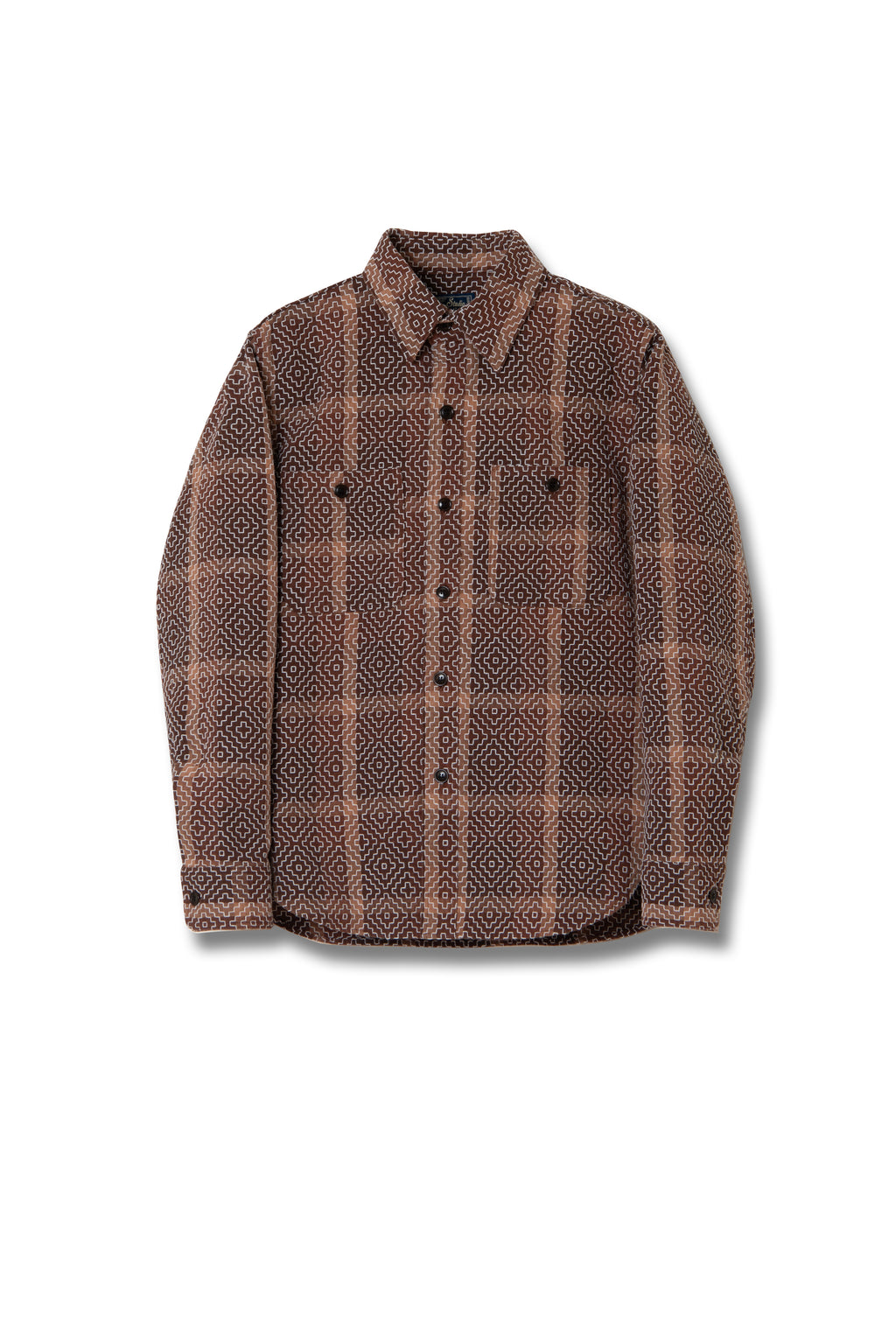 STUDIO D'ARTISAN - Pre-Order: Kakishibu Noragi Sashiko Shirt - Tempo