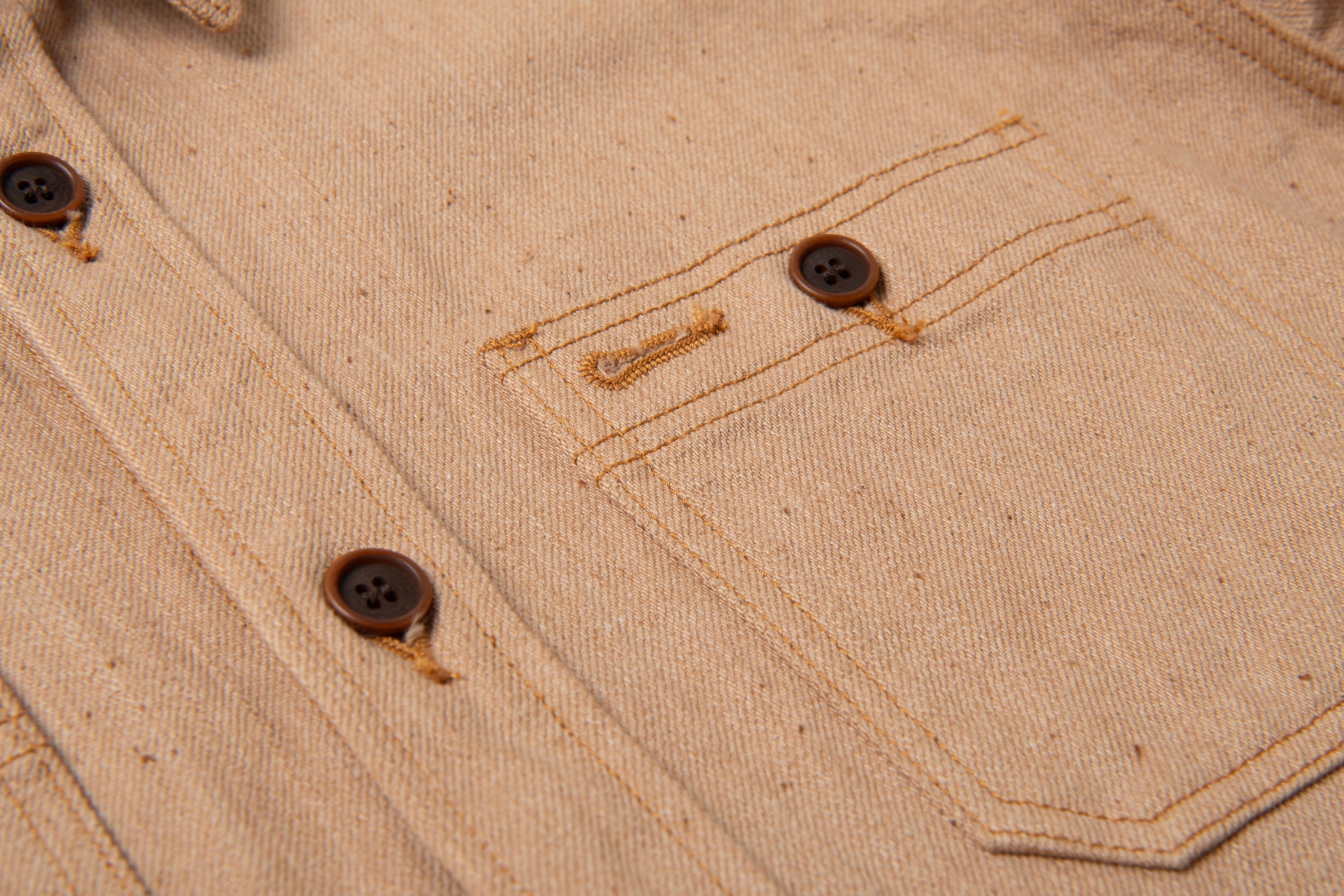 STUDIO D'ARTISAN - Organic Fox Cotton 11oz. Work Shirt - Tempo