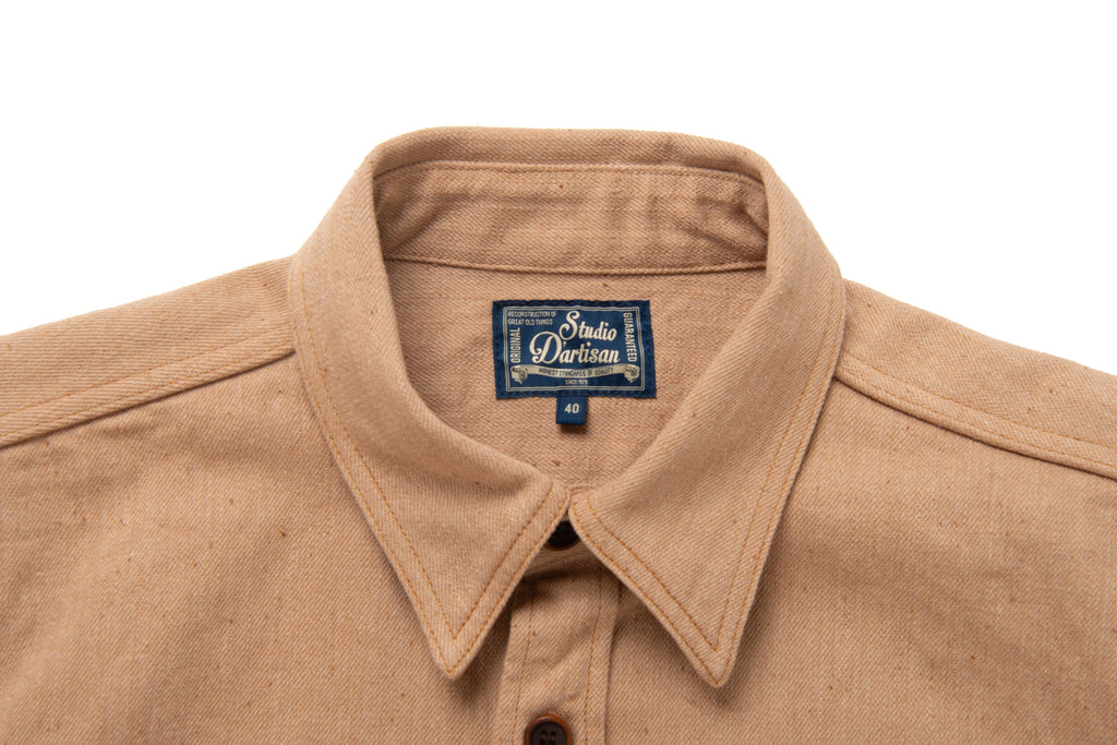 STUDIO D'ARTISAN - Organic Fox Cotton 11oz. Work Shirt - Tempo