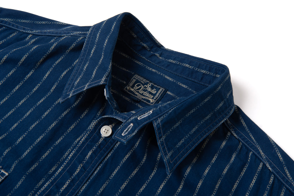 STUDIO D'ARTISAN - PRE-ORDER - INDIGO RING WABASH SHIRT No. 5748 - Tempo