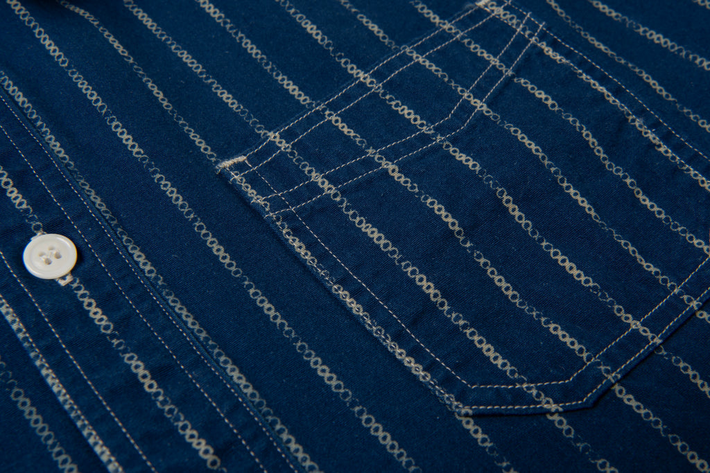 STUDIO D'ARTISAN - PRE-ORDER - INDIGO RING WABASH SHIRT No. 5748 - Tempo