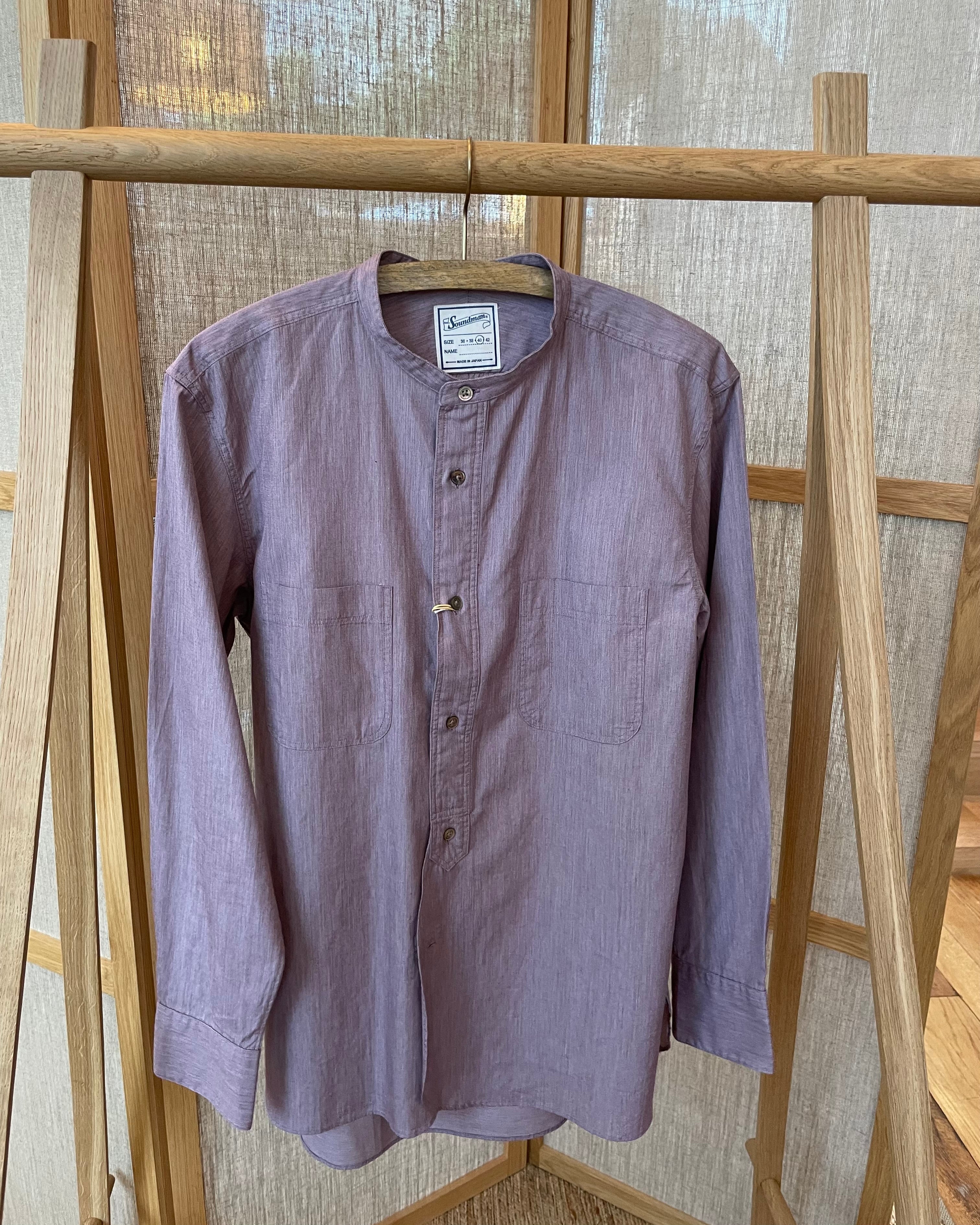 soundman - Livingstone Cotton Shirt in Burgundy - Tempo