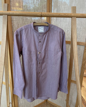 Livingstone Cotton Shirt in Burgundy