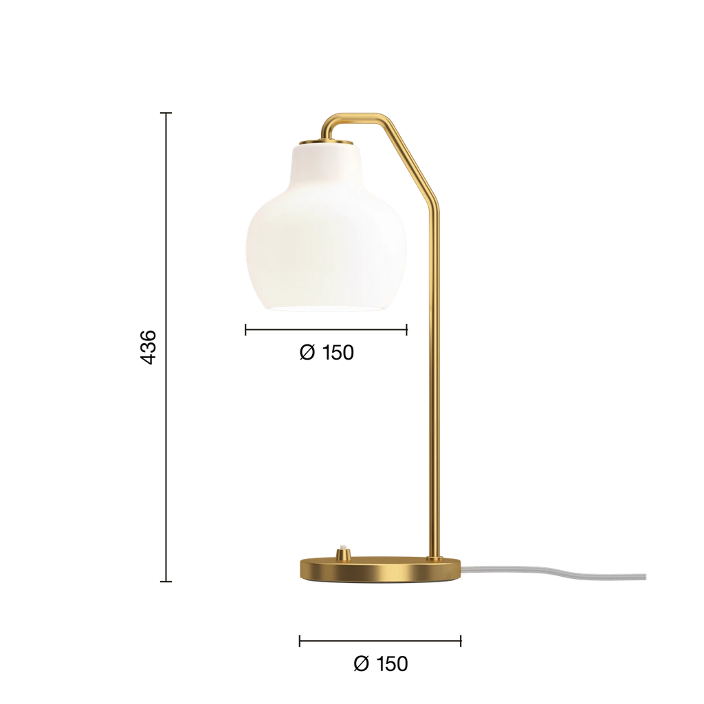LOUIS POULSEN - VL RING CROWN TABLE LAMP IN BRASS - Tempo