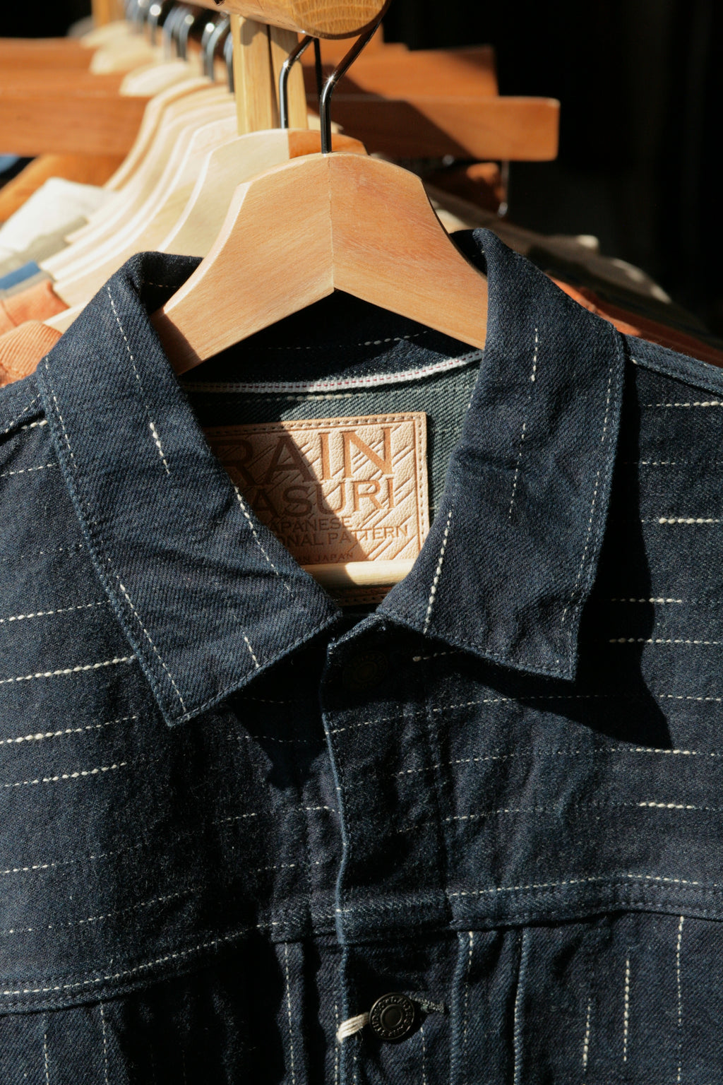 STUDIO D'ARTISAN - 14oz RAIN Kasuri Type I Selvedge Denim Jacket OW - Tempo