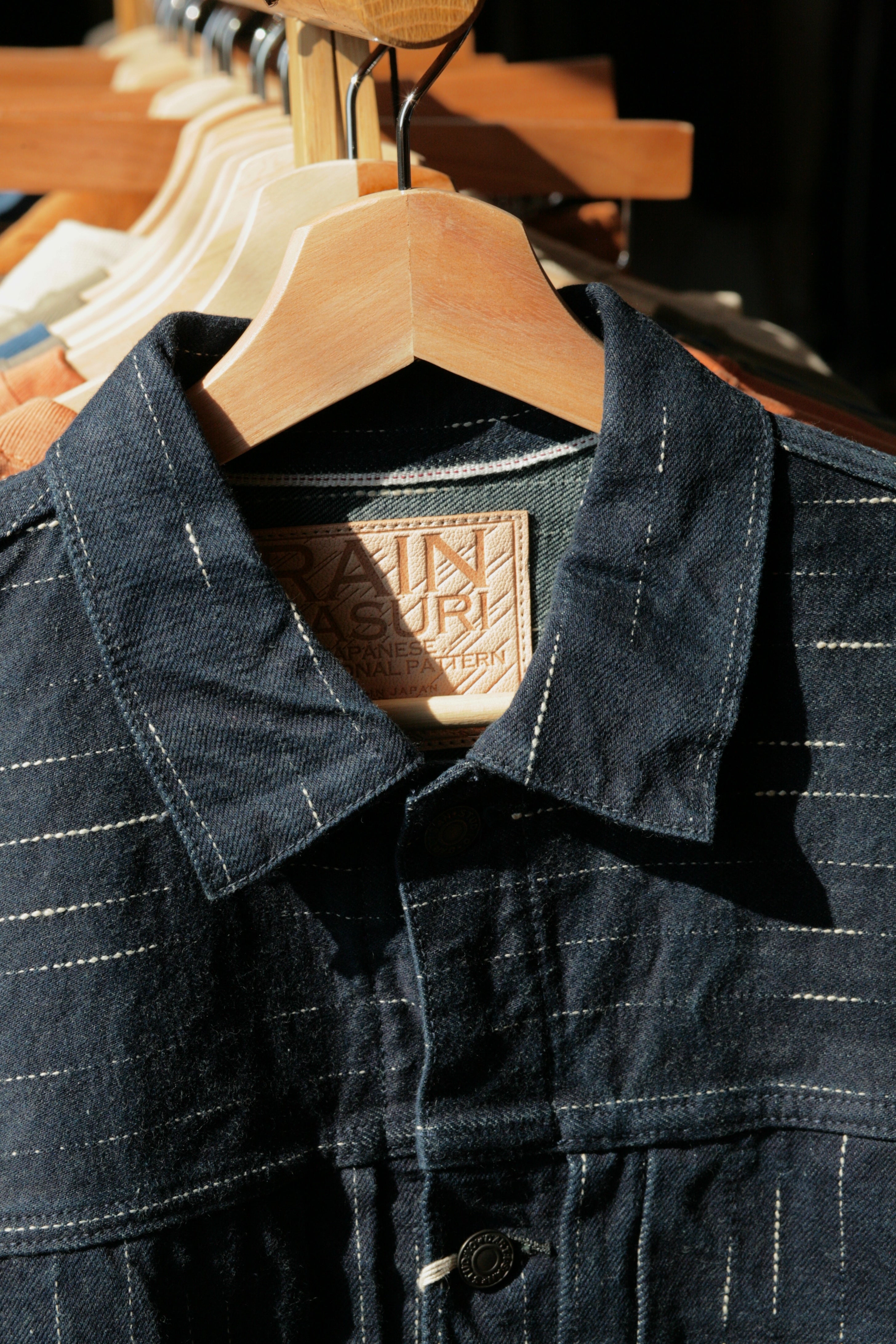 STUDIO D'ARTISAN - 14oz RAIN Kasuri Type I Selvedge Denim Jacket OW - Tempo