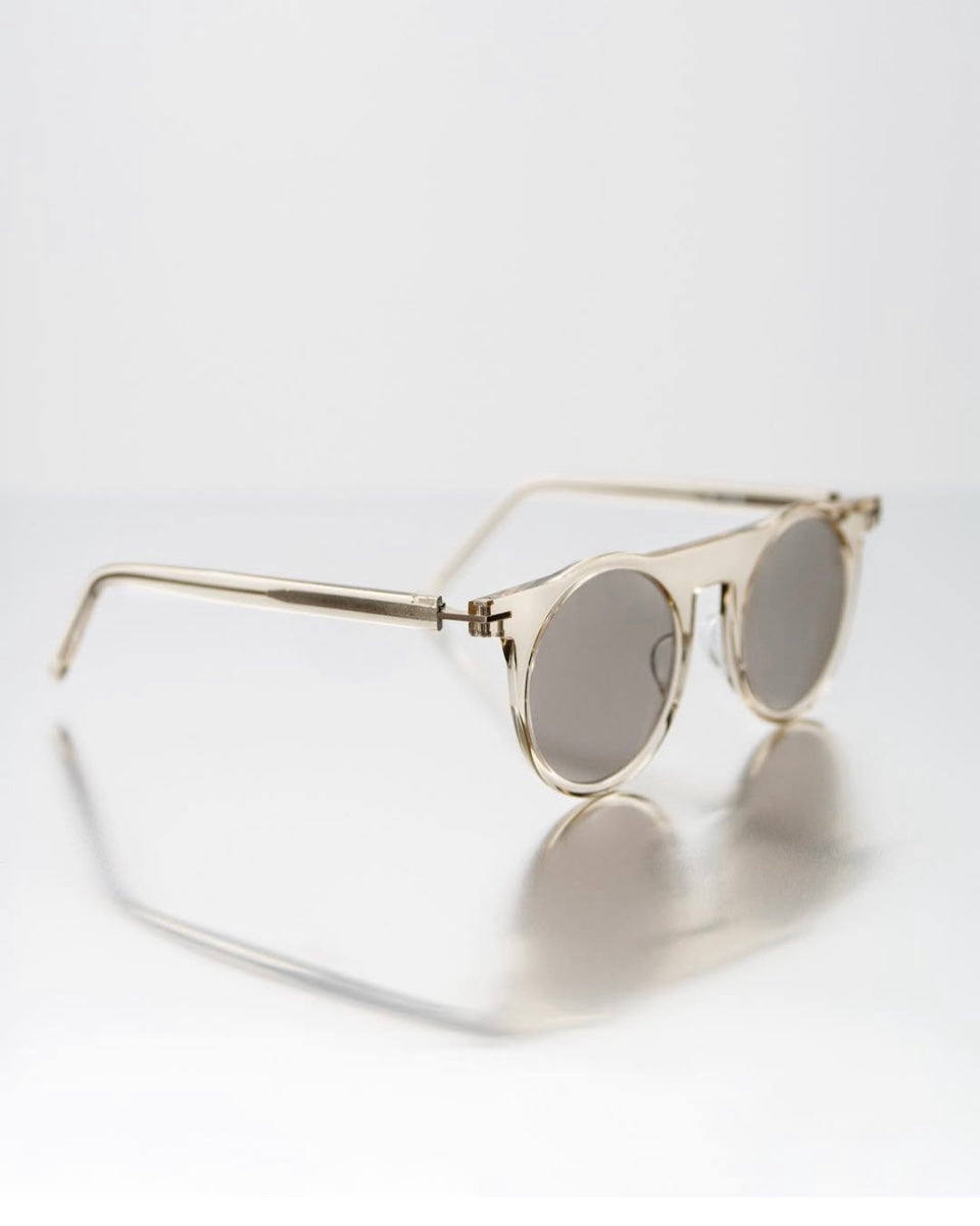 ISSEY MIYAKE EYES - GEOMETRY BOSTON Sun - Pebble Beige - Cellulose Acetate - Tempo