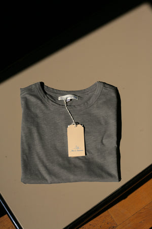 Unisex T-shirt PIMA SLUB cotton 4.9oz Relaxed Fit in Vintage Army SCT04