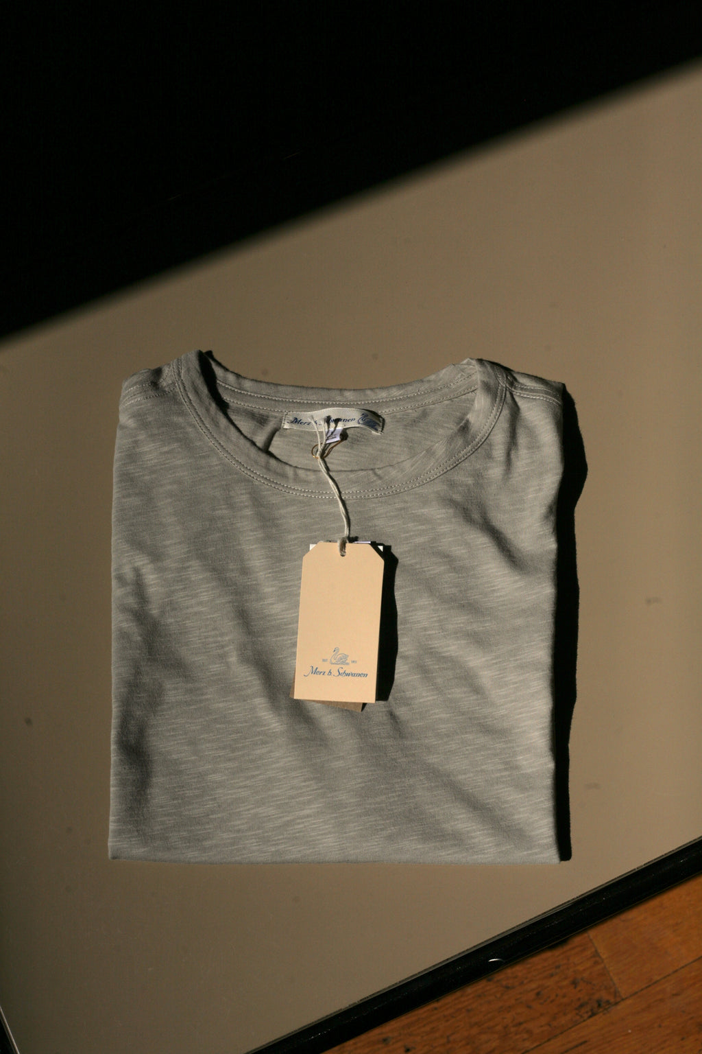 MERZ B. SCHWANEN - Unisex T-shirt PIMA SLUB cotton 4.9oz Relaxed Fit in Greige SCT04 - Tempo