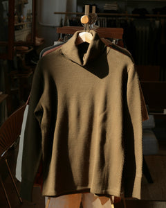 Ragtime Super Heavy Weight Thermal Turtle Neck Shirts in Overdyed Olive Drab