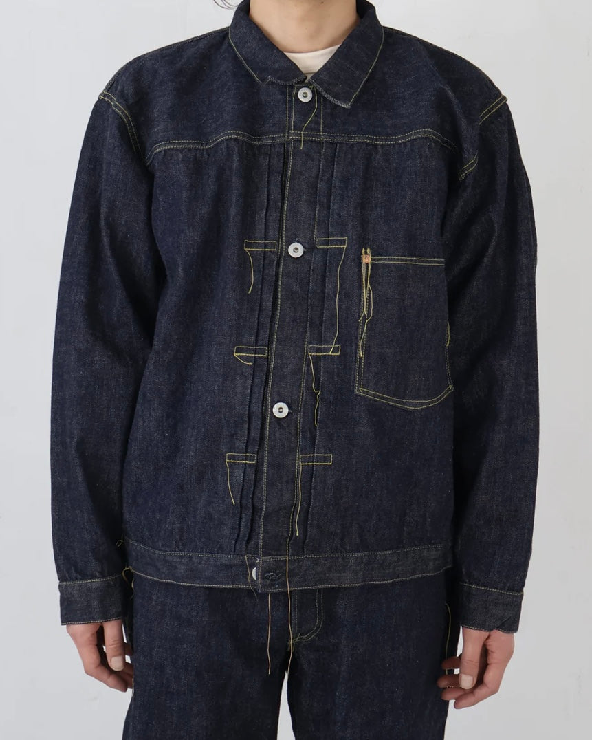 FULLCOUNT LIMITED EDITION - Limited Edition - S2107-24 WWII 13.7oz Brown Cotton Model Type I Denim Jacket OW - Tempo