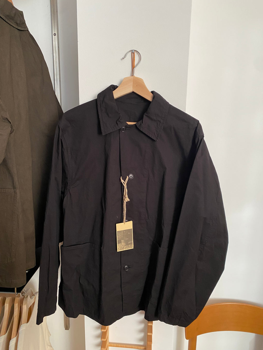 MARK S. - Cotton Work Jacket in Black - Tempo