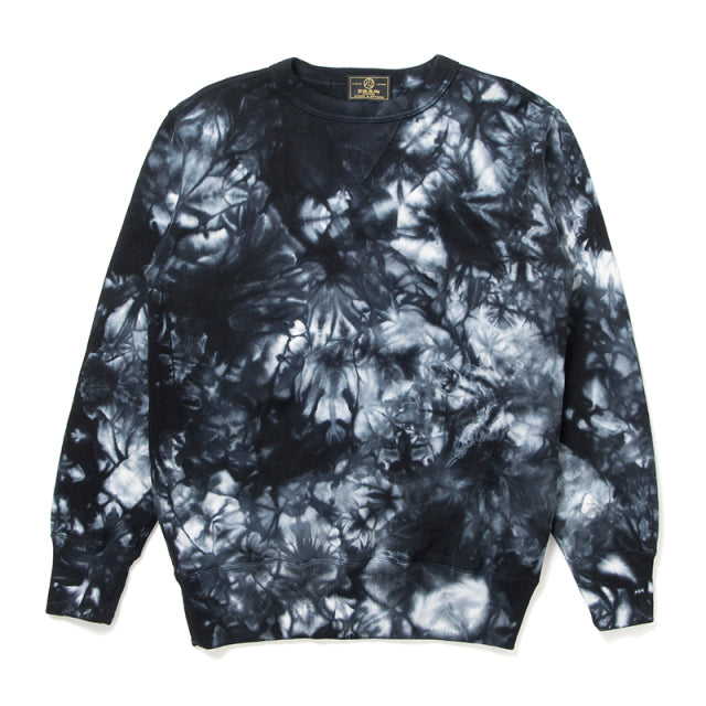 Kurozome Kyoto-Black Hand-Dyed Heavyweight Sinker-Weave Sweatshirt - Tempo