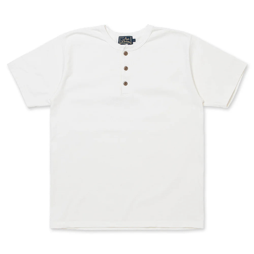 STUDIO D'ARTISAN - Suvin Gold Henley T-Shirt - Tempo