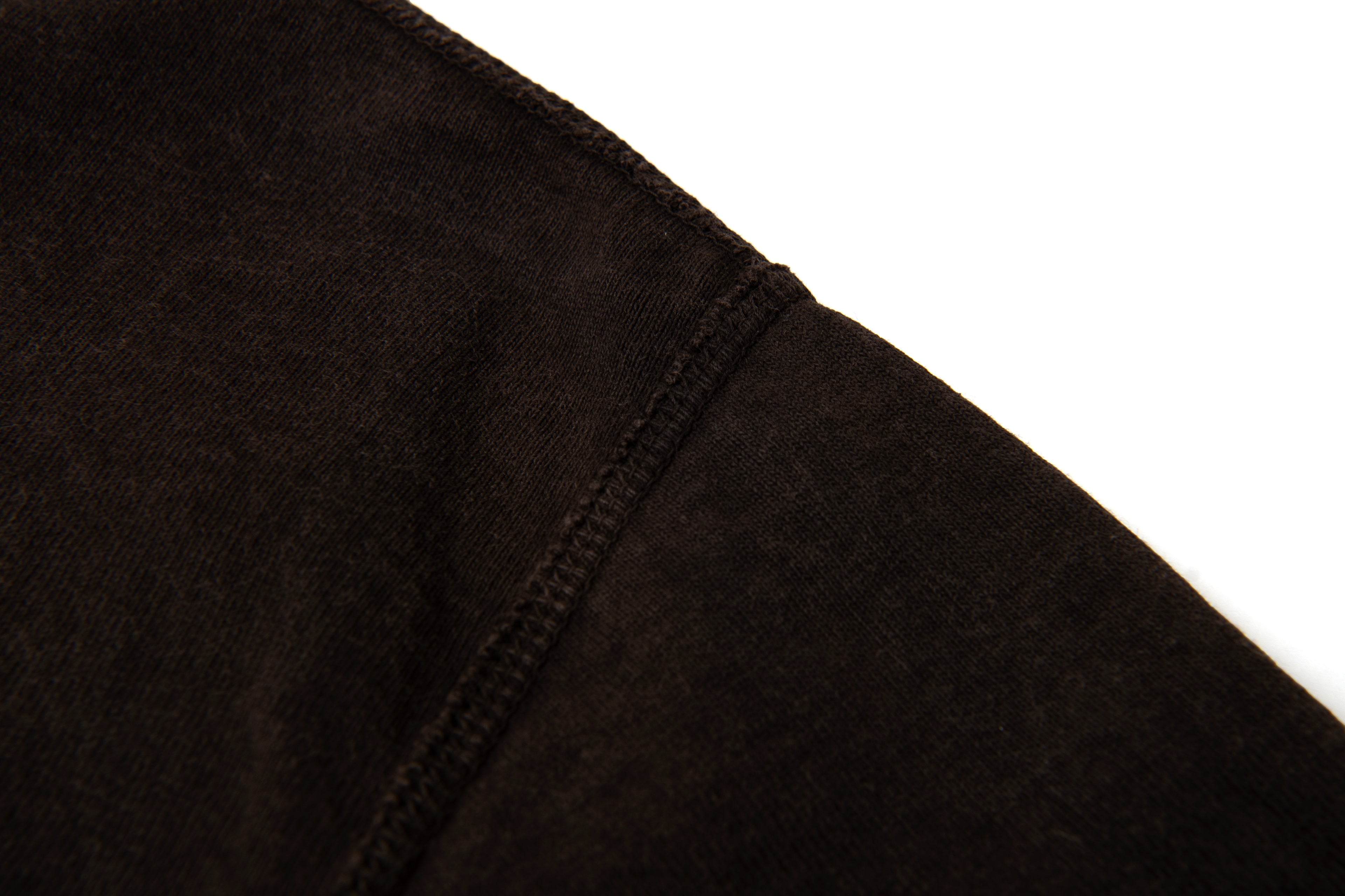 STUDIO D'ARTISAN - Amami Dorozome Mud Dyed Loopwheel T-Shirt - Dark Brown - Tempo