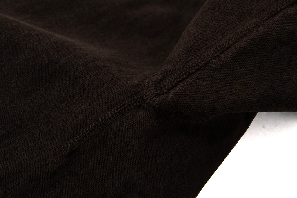 STUDIO D'ARTISAN - Amami Dorozome Mud Dyed Loopwheel T-Shirt - Dark Brown - Tempo