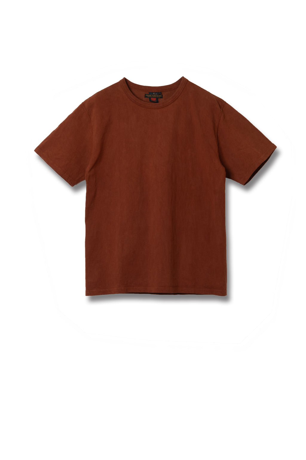 STUDIO D'ARTISAN - Amami Dorozome Mud Dyed Loopwheel T-Shirt - Brown - Tempo